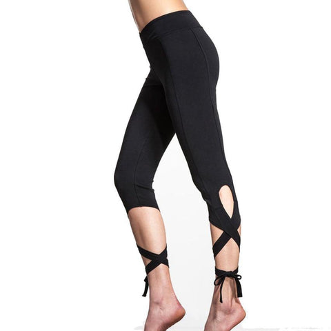 Medium Waist Cropped Leggings -The Yoga Wear