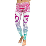 Om Printed Leggings -The Yoga Wear