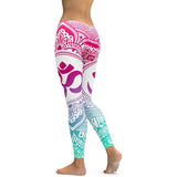 Om Printed Yoga Leggings --The Yoga Wear