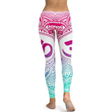 Om Printed Yoga Leggings --The Yoga Wear