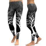 Tree Printed Yoga Legging,,The Yoga Wear