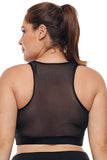 Sheer Mesh Plus Size Sports Bra --The Yoga Wear