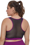 Sheer Mesh Plus Size Sports Bra --The Yoga Wear